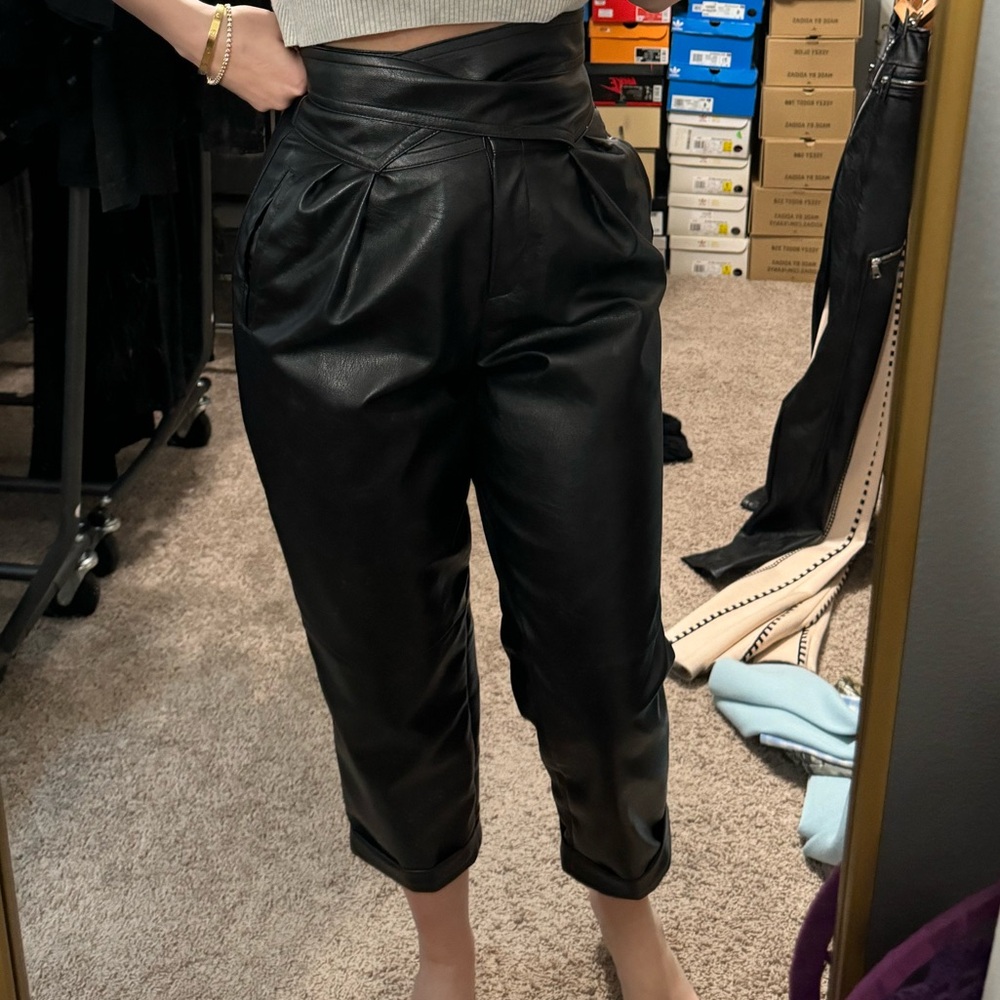 HOUSE OF CB LEATHER PANTS